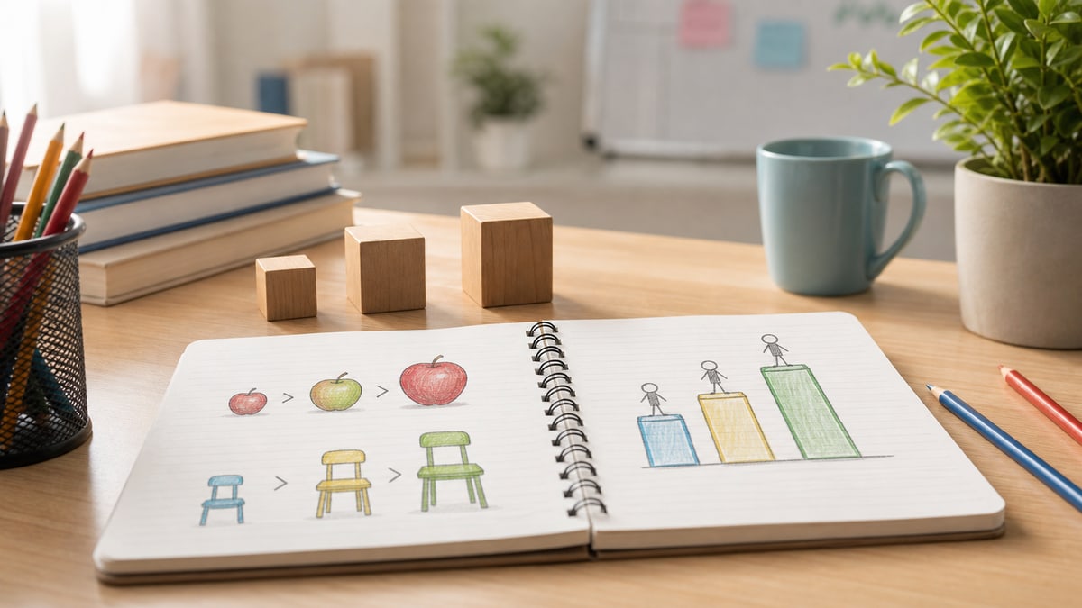 Illustration de l'article : Adjectifs comparatif et superlatif en anglais : règles, irréguliers et exemples